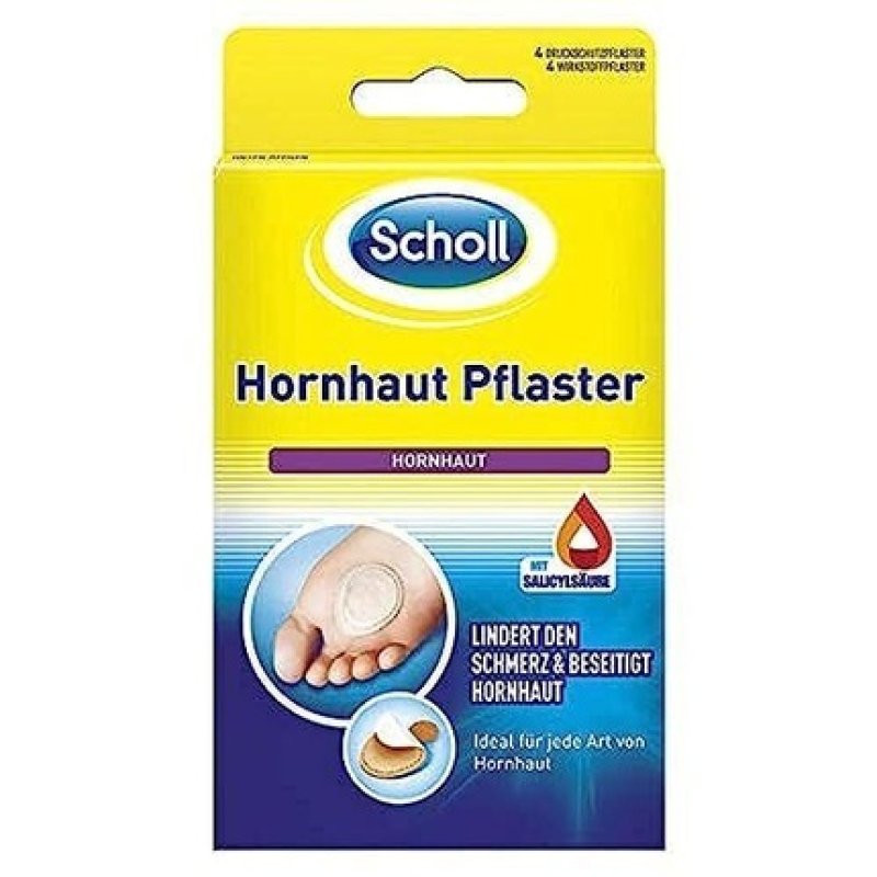 Scholl Foot Corn Plaster for Removing Foot Corn - Pack of 4
