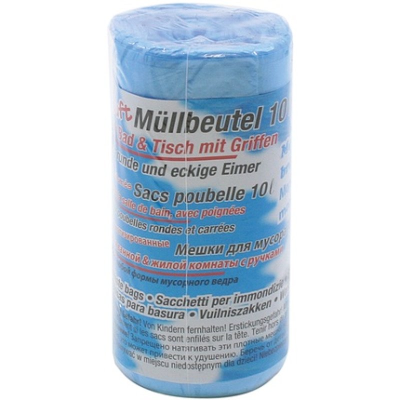 Quickpack Garbage Bag 10 Liters 30 Pieces With Aroma & Handle 4 Assorted Colors 32x44 Cm