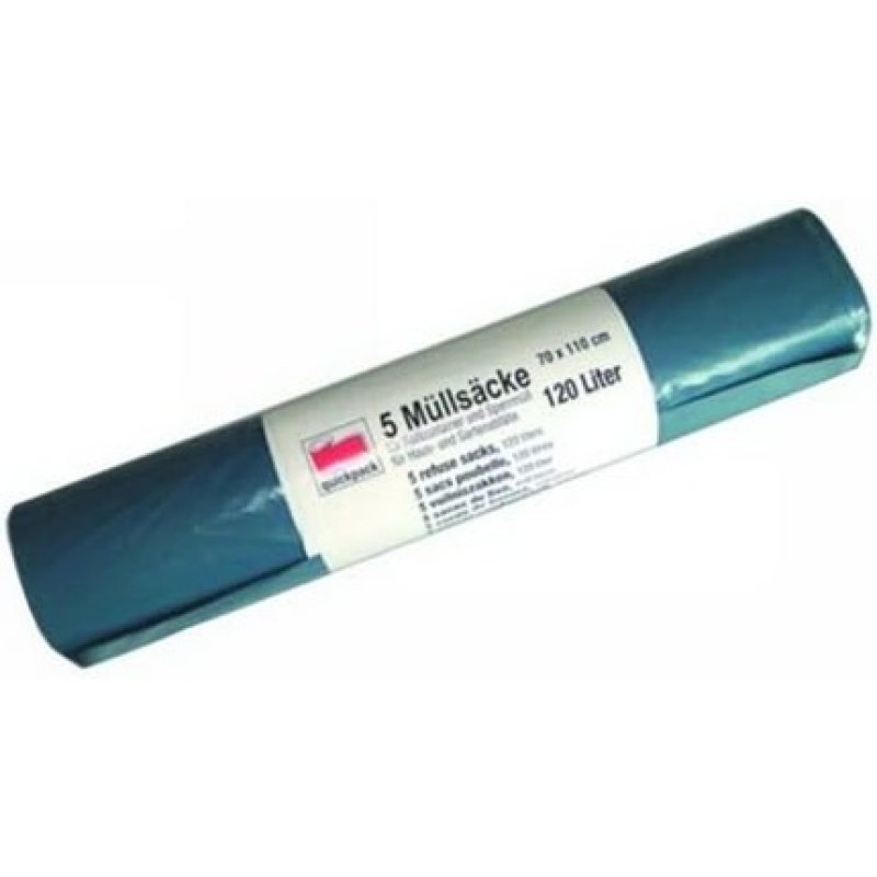 120 Liter Blue Garbage Bags 5 Roll