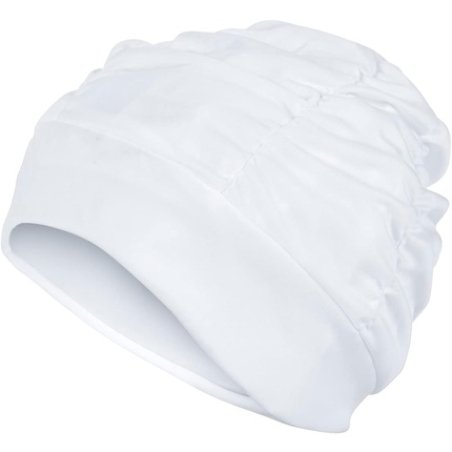 Fashy Women's Fabric Bathing Swim Cap White