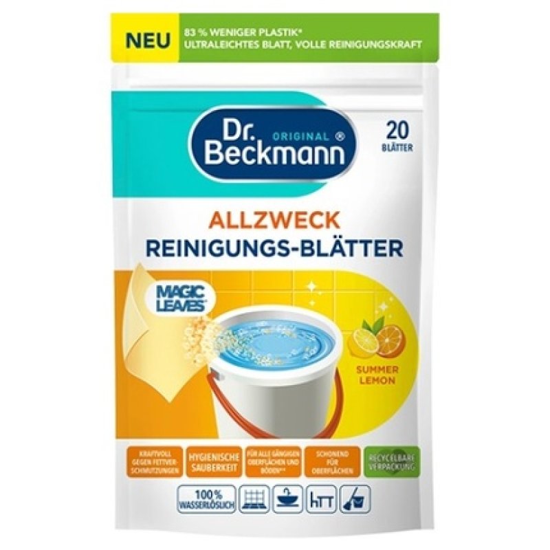 Dr. Beckmann Floor Cleaning Wipes Lemon - 20 Pieces
