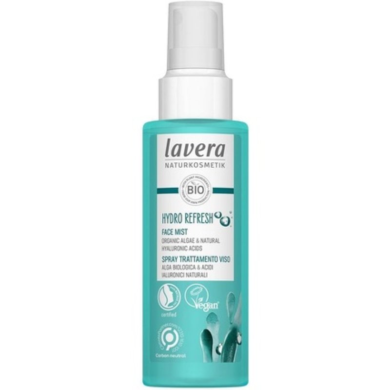 lavera Hydro Refresh Face Mist Organic Algae Natural Hyaluron Acids Vegan Certified 100ml