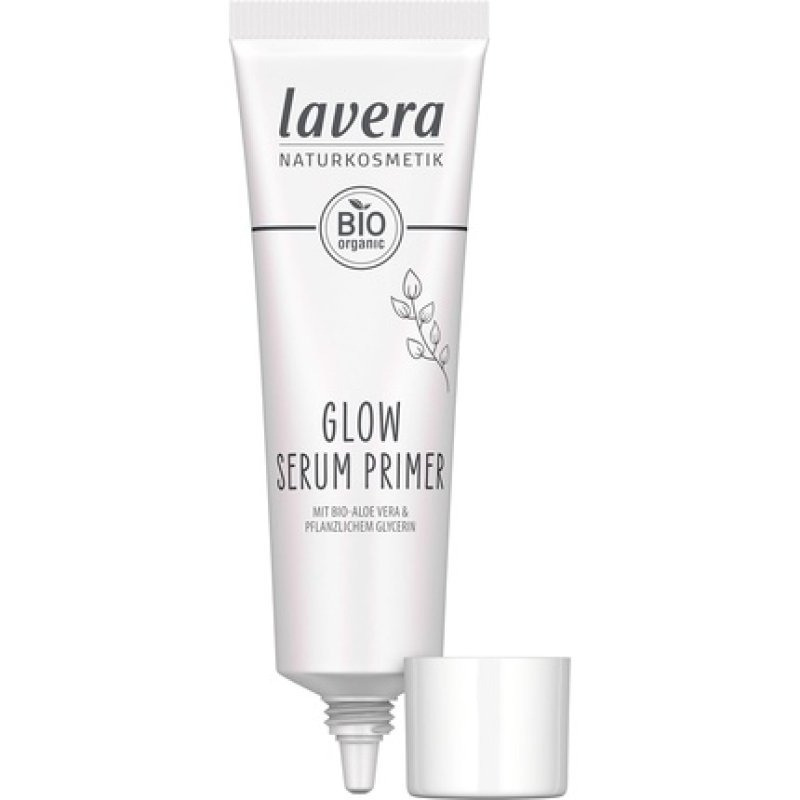 Lavera Glow Serum Primer - Gently Melts Into The Skin for Radiant, Well-Groomed Skin