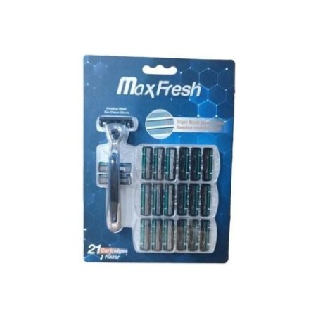 Dreamfix Maxfresh 1 Razor - Stainless Steel With 21 Replaceable Cartridges