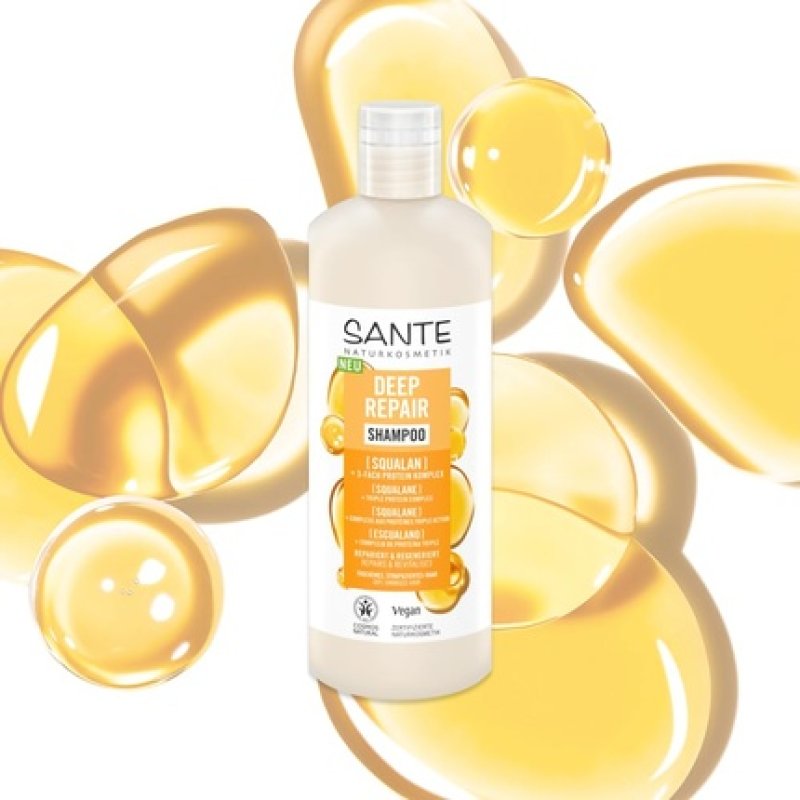 Sante Naturkosmetik Deep Repair Shampoo with Squalane and 3-Fold Protein Complex