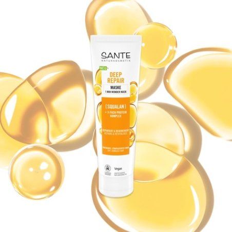 Sante Naturkosmetik Deep Repair Mask with Squalane and 3-Fold Protein Complex - Vegan