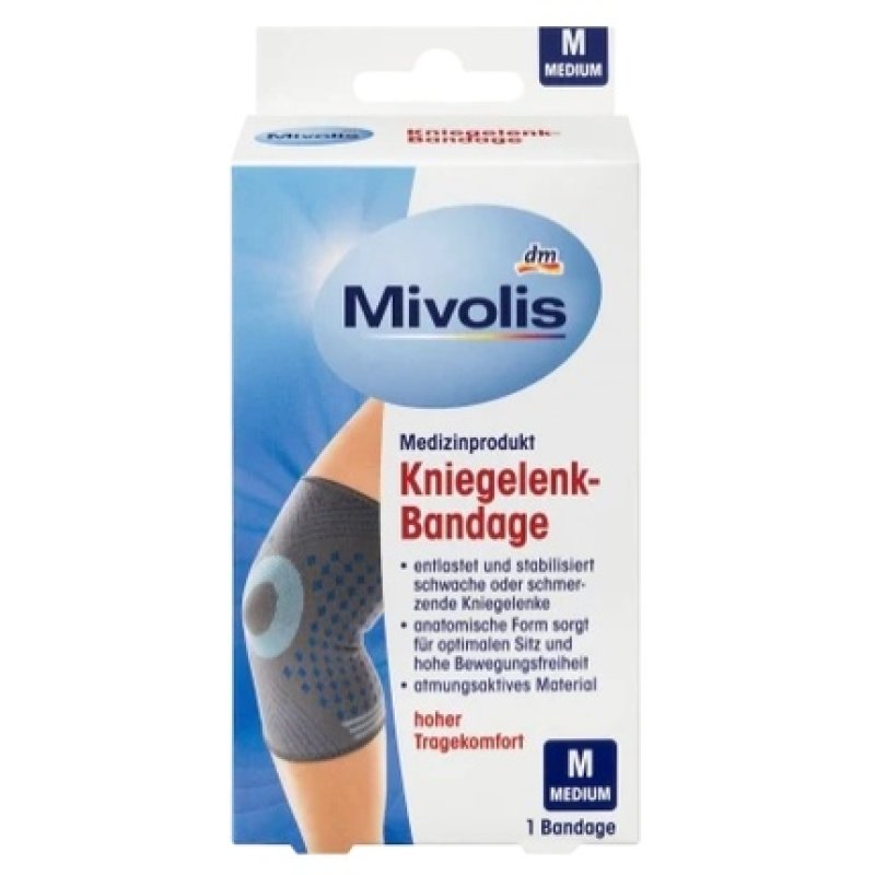 Mivolis Orthopedic Knee Support Brace - Medium Size Single Compression Sleeve For Enhanced Joint Stability