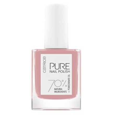 Catrice PURE Nail Polish 10ml Clarity Nude Glossy Vegan Acetone-Free Microplastic Particle-Free
