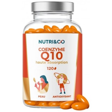 Nutri Coenzyme Q10 High Absorption Dietary Supplement 120 Capsules