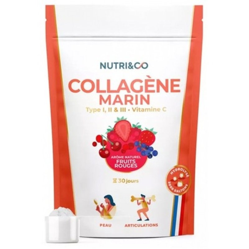 Nutri&Co Marine Collagen Type I, II, and III with Vitamin C 180g
