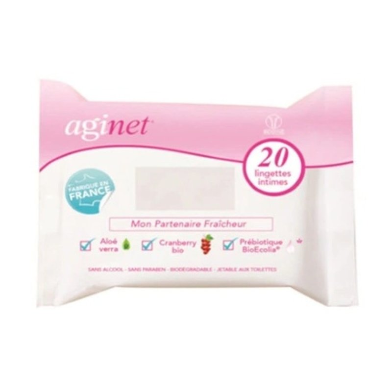 Biogyne Aginet Intimate Wipes 20 Pieces