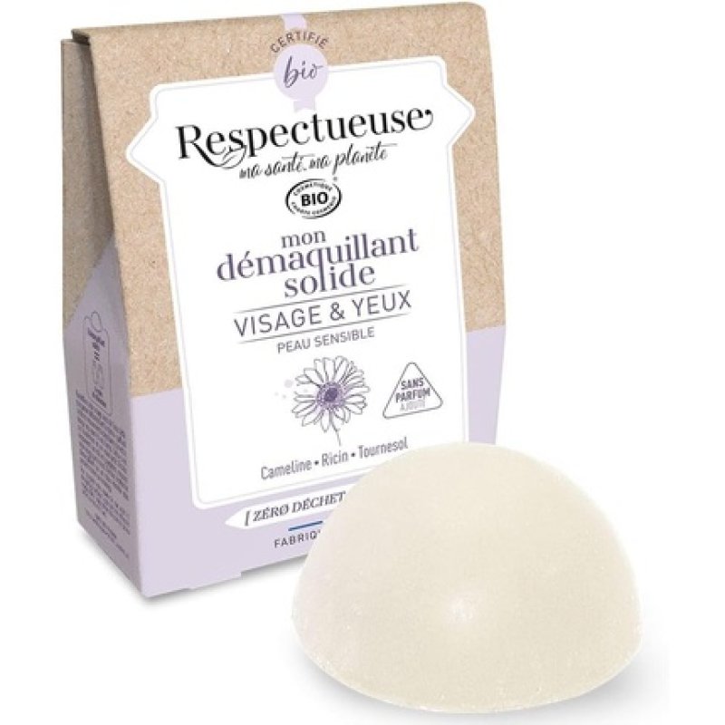 Respectueuse My Solid Organic Face and Eye Makeup Remover 25g