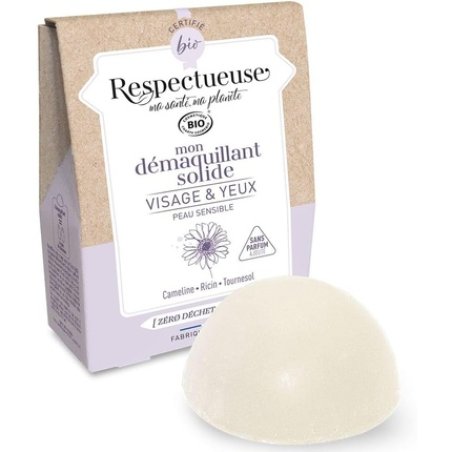 Respectueuse My Solid Organic Face and Eye Makeup Remover 25g