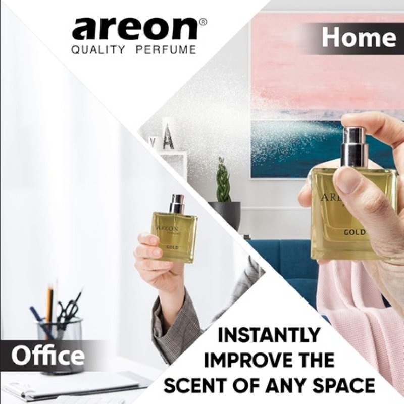 Areon Luxury Car Air Freshener Silver Perfume 50ml