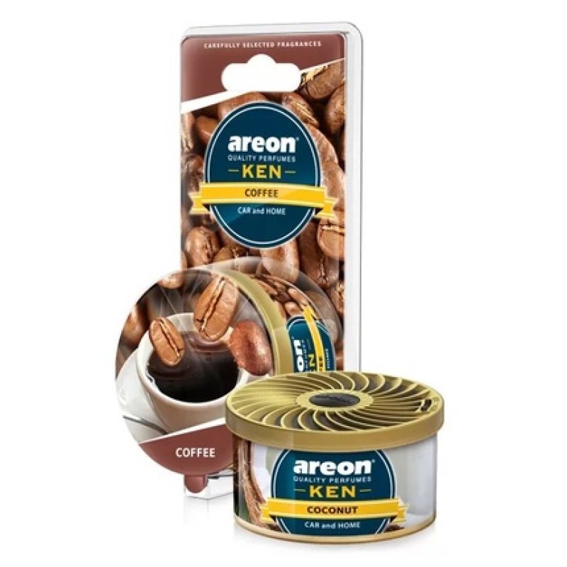 Areon Ken Car Air Freshener Coffee - Refresh Your Car With A Rich Coffee Scent