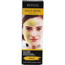 Revuele Anti-Age Active Face Mask with Vitamin Complex and Calcium 80ml - Gold