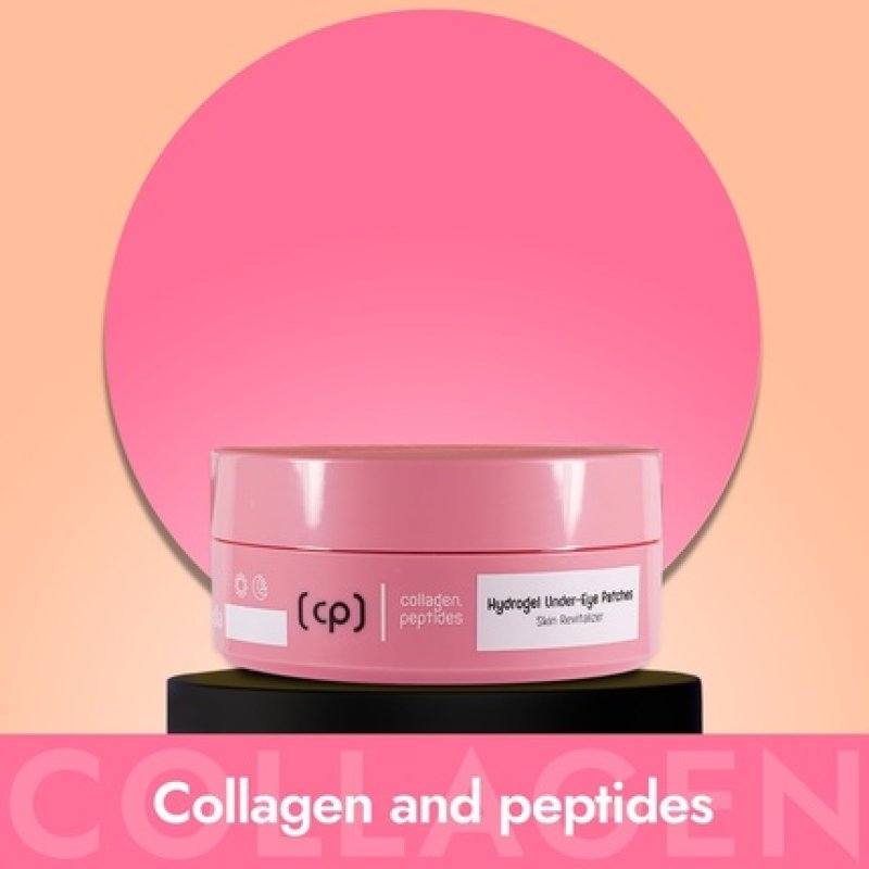 Skincyclopedia Collagen Under Eye Patches with Peptides and Hyaluronic Acid Hydrating Anti Wrinkle Eye Pads
