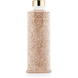 EQUA Glass Water Bottle 25 oz Leak Proof and BPA Free Borosilicate Glass with Felt Cover for Extra Protection Cookie