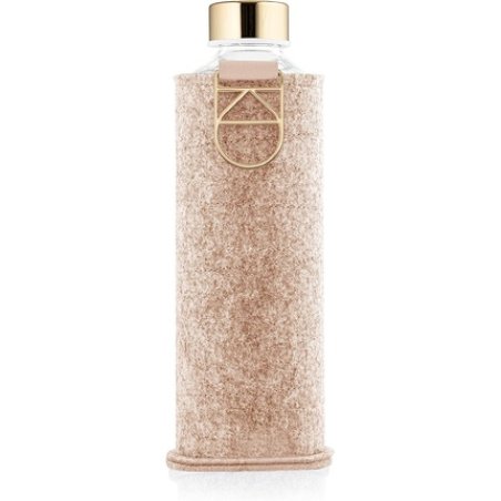 EQUA Glass Water Bottle 25 oz Leak Proof and BPA Free Borosilicate Glass with Felt Cover for Extra Protection Cookie