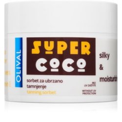 Olival Super Coconut - 100 Ml Moisturizing Body Sorbet For Accelerating Tanning