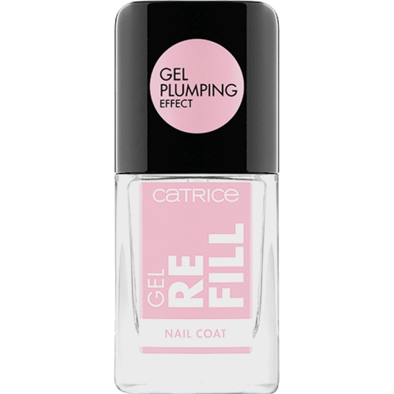 Catrice Gel Refill Nail Coat Nail Polish No. 01 Filling Station At Home Transparent Long-Lasting Glossy Acetone-Free