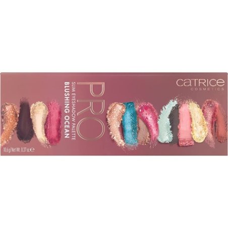 Catrice Pro Slim Eyeshadow Palette Blushing Ocean 14 Colors Vegan and Nanoparticle Free 10.6g
