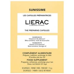 Lierac Sunissime Capsules Preparatrices Food Supplement 30 Capsules