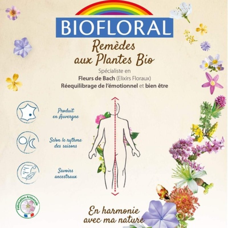 Biofloral Bach Flowers Organic Complex Rescue n°39 20ml
