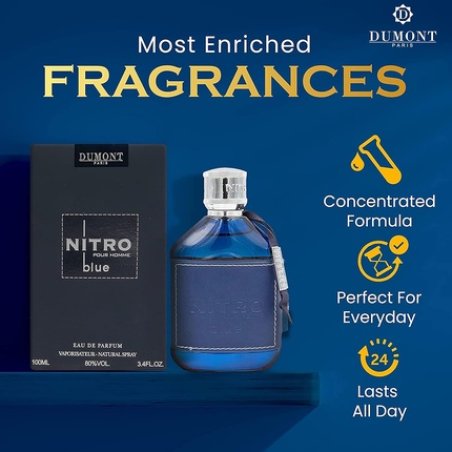 Nitro Blue by Dumont for Men 3.4 Oz EDP Spray