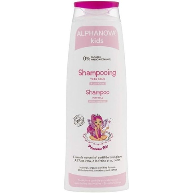 Alphanova Kids Go Take Your Shower! 3in1 Organic Strawberry & Cotton Shower Gel 250ml