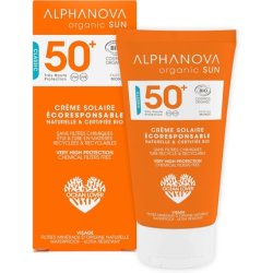Alphanova Sun Face Cream Environmentally Friendly SPF 50 Organic 50g