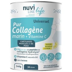 Nuviline Life Pur Marine Collagen with Vitamin C 340g Powdered Preparation
