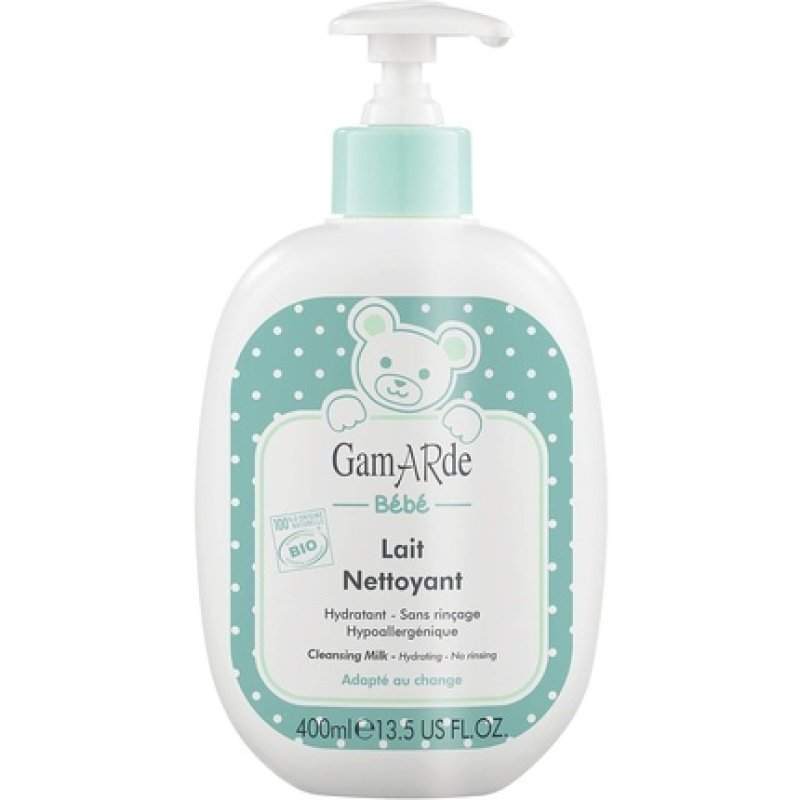 GAMARDE Bio-Cosmetics Baby Cleansing Milk for Face, Body & Bottom 100% Natural Baby Product Hypoallergenic Baby Lotion