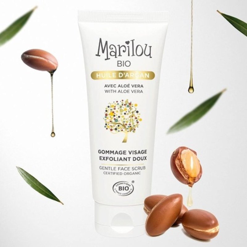 Marilou Bio Face Scrub 75ml with Argan Oil Gentle Exfoliant