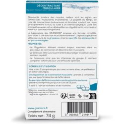 Granions Muscle Relaxant for Cramps, Discomfort, and Muscle Stiffness