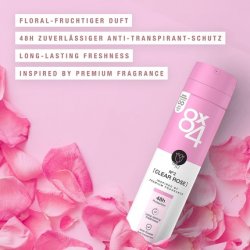8X4 N°2 Clear Rose Anti-Perspirant Spray 150ml