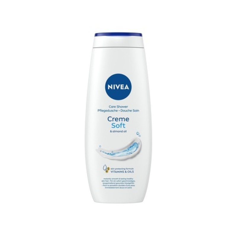Nivea Shower Cream Soft & Almond Oil 500ml - Nourishing Body Wash