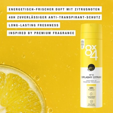 8X4 N°16 Splashy Citrus Deodorant 150ml