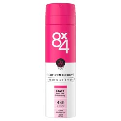 8X4 Frozen Berry Deodorant Spray with Fruity Floral Scent 48h Protection for All Skin Types 150ml