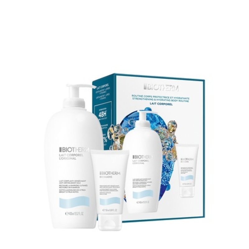 Set Biotherm Anti Drying Body Milk 400ml Anti Drying Hand Treatment 50 ml