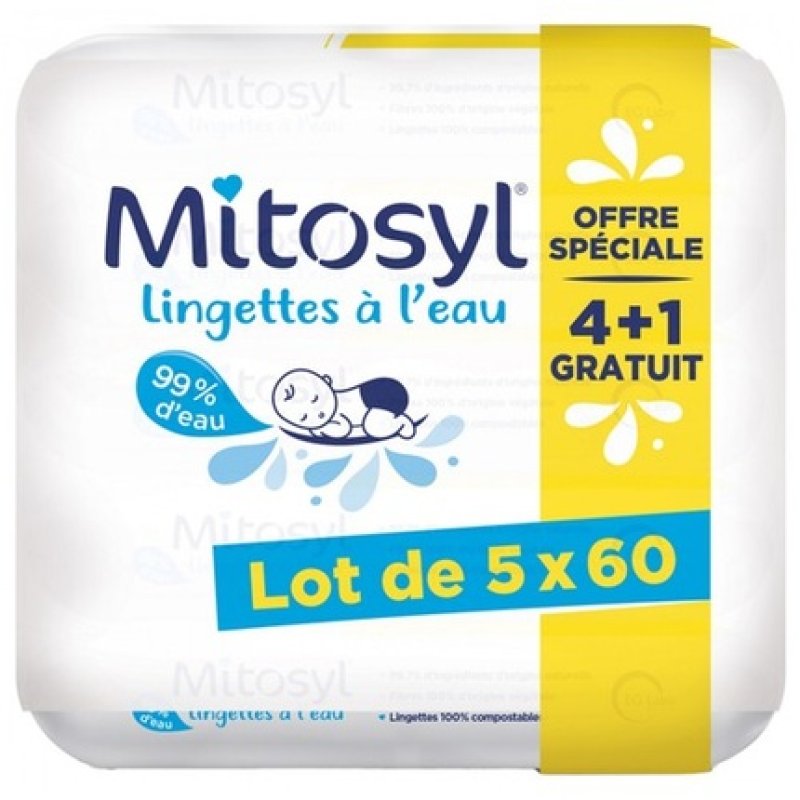 Mitosyl Water-Based Wipes 60 Wipes