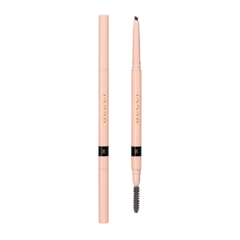 Gucci Stylo A Sourcils Waterproof Double-Ended Eyebrow Cream Pencil 06 Noir
