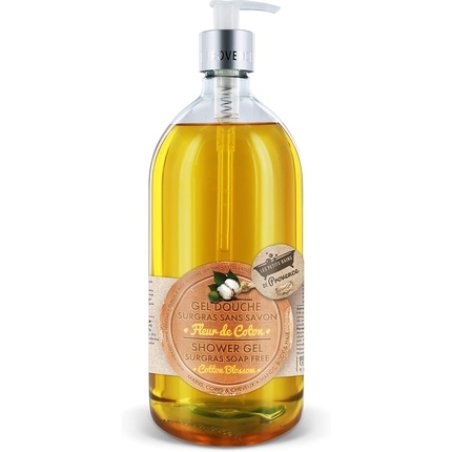 Les Petits Bains De Provence Shower Gel Without Soap Flower Cotton 1L