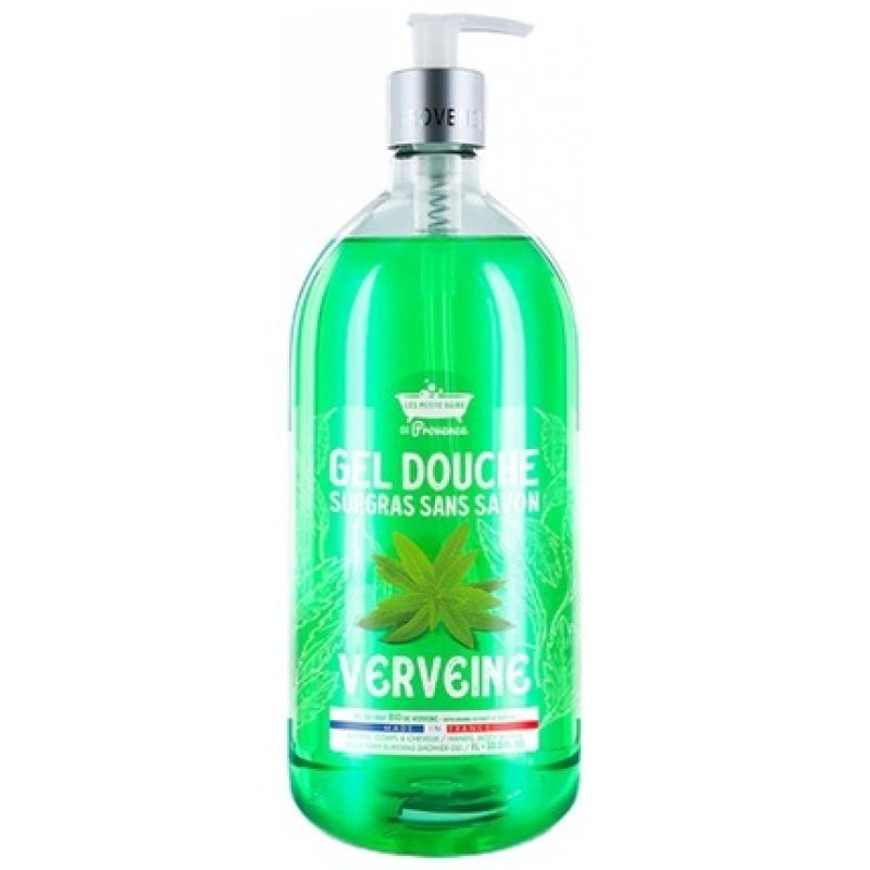 Les Petits Bains De Provence Verbena Shower Gel 1L - Healthy Refreshing Formula