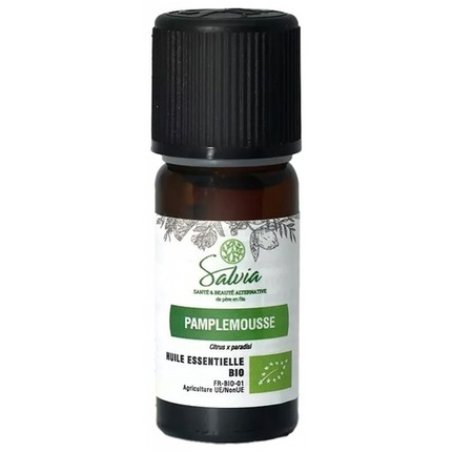 Salvia Nutrition Organic Grapefruit Essential Oil 10ml - 100% Pure and Natural
