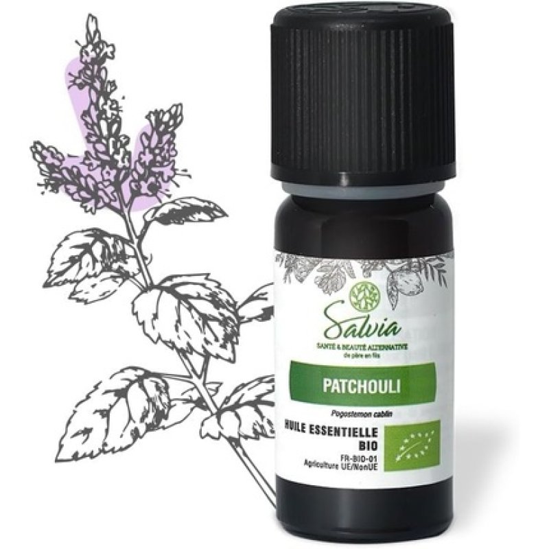 Salvia Organic Patchouli Essential Oil 100% Pure Natural Chemotyped