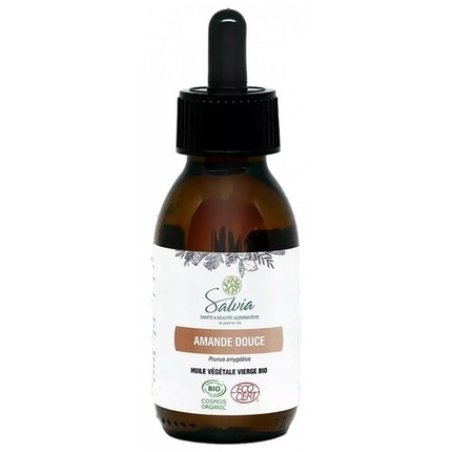 Salvia Nutrition Virgin Vegetable Oil Organic Sweet Almond 100ml