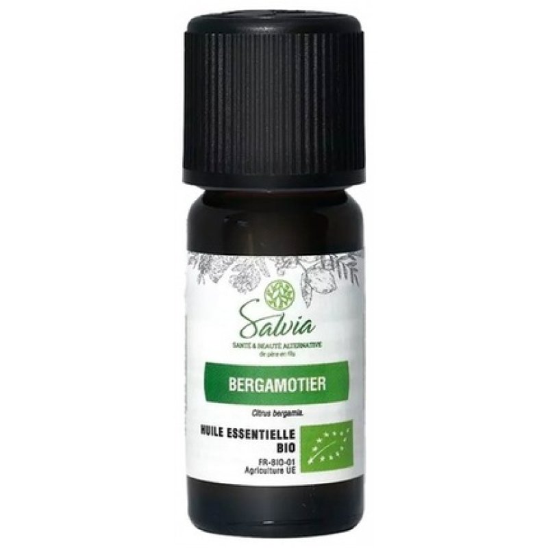 Salvia Nutrition Organic Bergamot Essential Oil 10ml