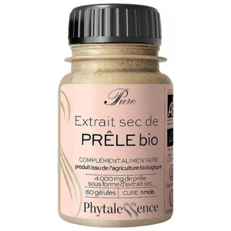 Phytalessence Pure Horsetail Organic Dietary Supplement 60 Capsules