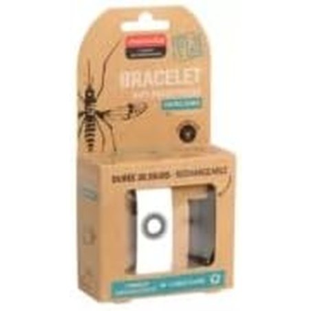Manouka Mosquito and Fly Repellent Bracelet - 30 Days - White - Made in France